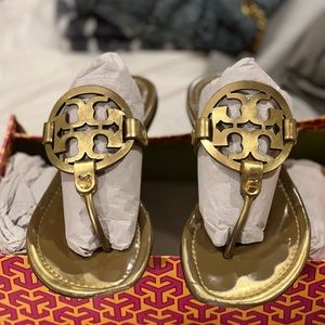 Gold Tory Burch FlipFlops